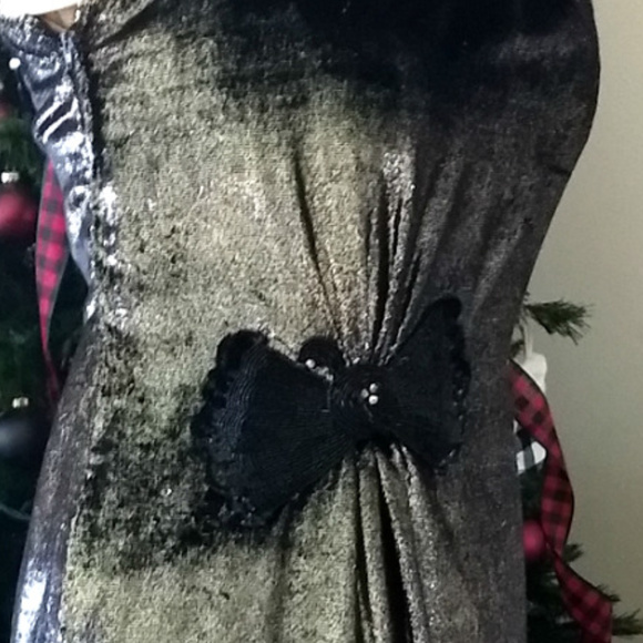 Vintage Evening Dress Natalie Aronson Sz 14/16 - Picture 6 of 8